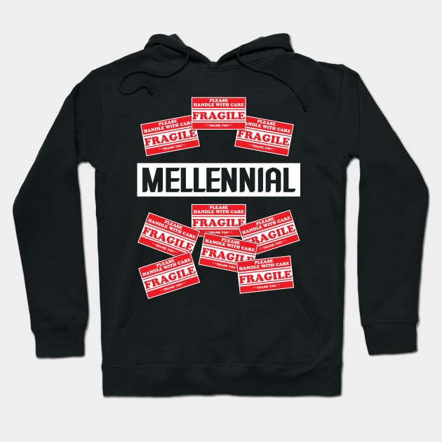 Millennial Fragile Funny Halloween Hoodie by NiceTeeBroo